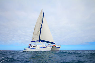 Nemo II sailing Traveling the Galapagos Islands